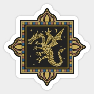 Dragon Stars Mosaic Sticker